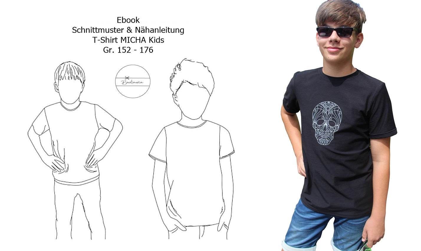 E-Book T-Shirt MICHA Kids Gr. 152 - 176 - Sewando