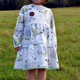 Schnittmuster Kinderkleid Regnbue Gr. 56-140