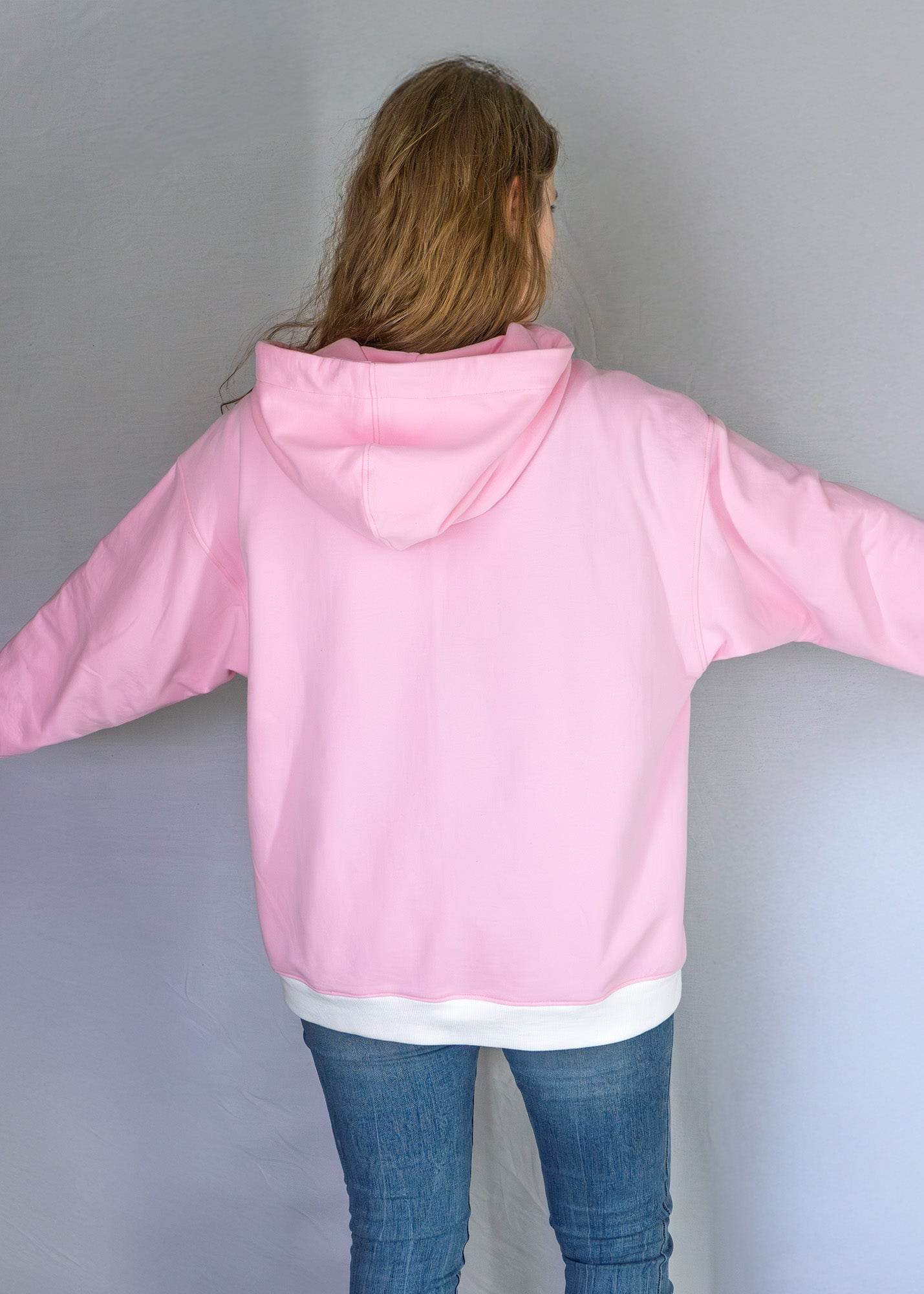 Schnittmuster Mika – Oversize Hoodie & Sweater mit Kapuze oder Bündchen Gr. 34-50/ Bu 80-116 - Sewando