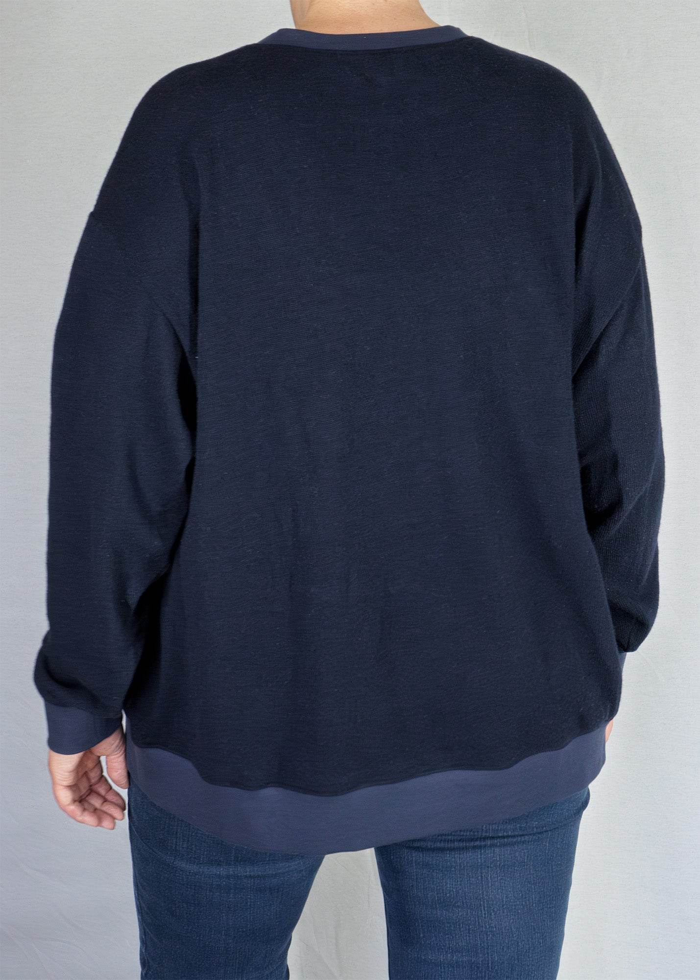 Schnittmuster Mika – Oversize Hoodie & Sweater mit Kapuze oder Bündchen Gr. 34-50/ Bu 80-116 - Sewando