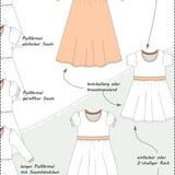 Milana - Jerseykleid mit Puffärmeln