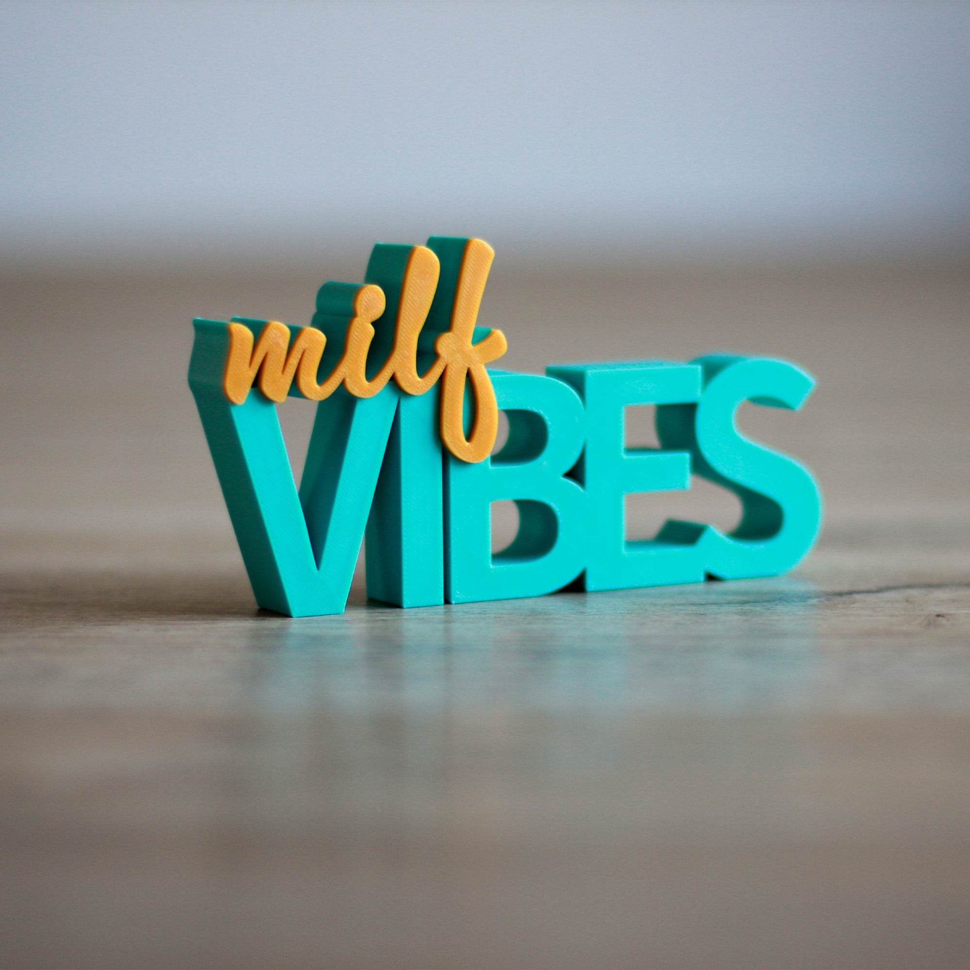 3D Druck Datei Schriftzug Milf Vibes - Sewando