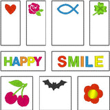 Stickdatei - 18 Mini-Label