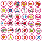Stickdatei SET Minibuttons - Sewando