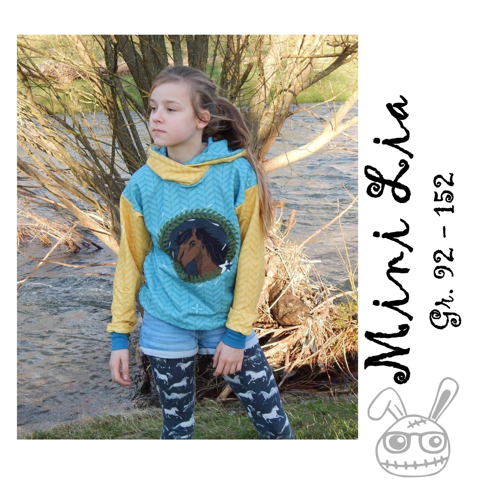 Schnittmuster Mini Lia Hoodie Gr. 92-152 - Sewando