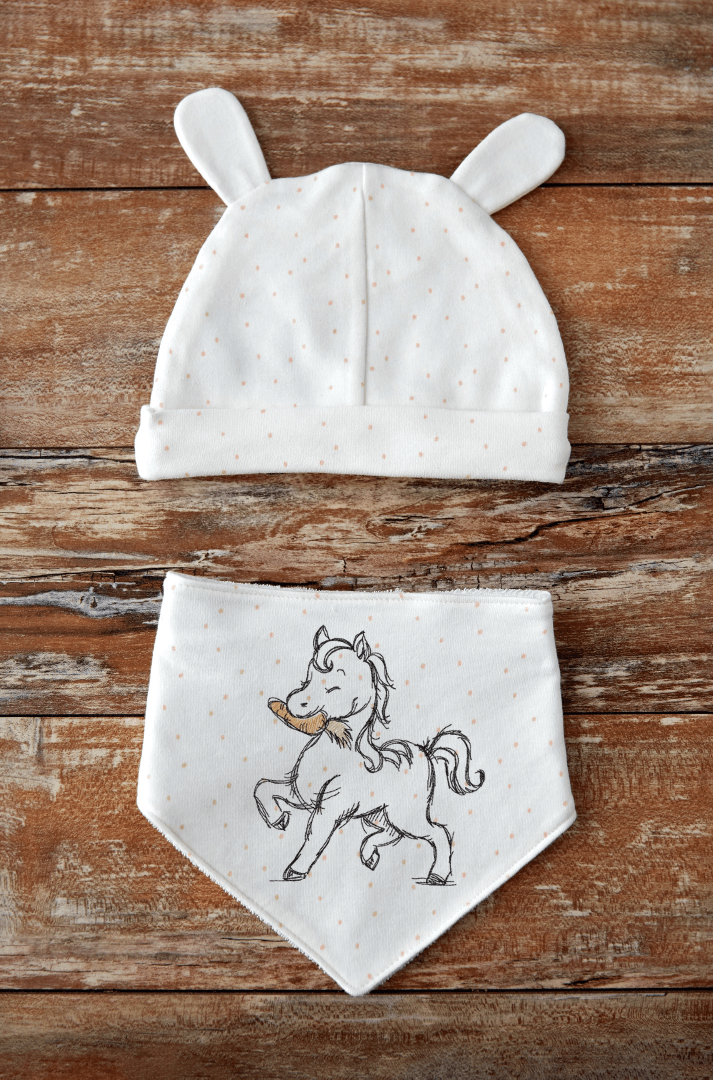 Pony Stickdatei – verspieltes Motiv für Kinder, Kleidung & Geschenke - Sewando
