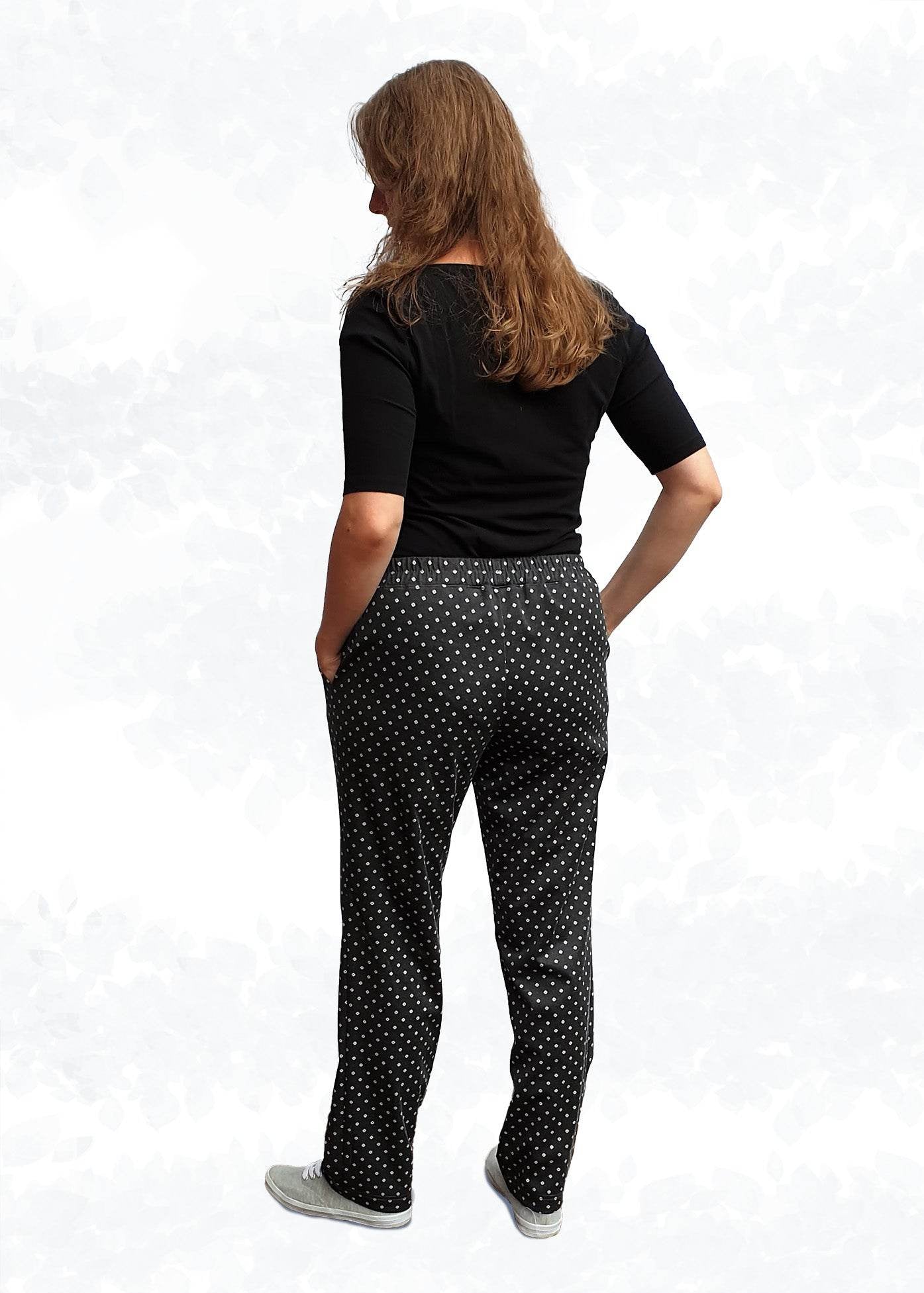 Schnittmuster Mira – Bequeme Jerseyhose in 2 Längen mit oder ohne Taschen Gr. 34-50 - Sewando