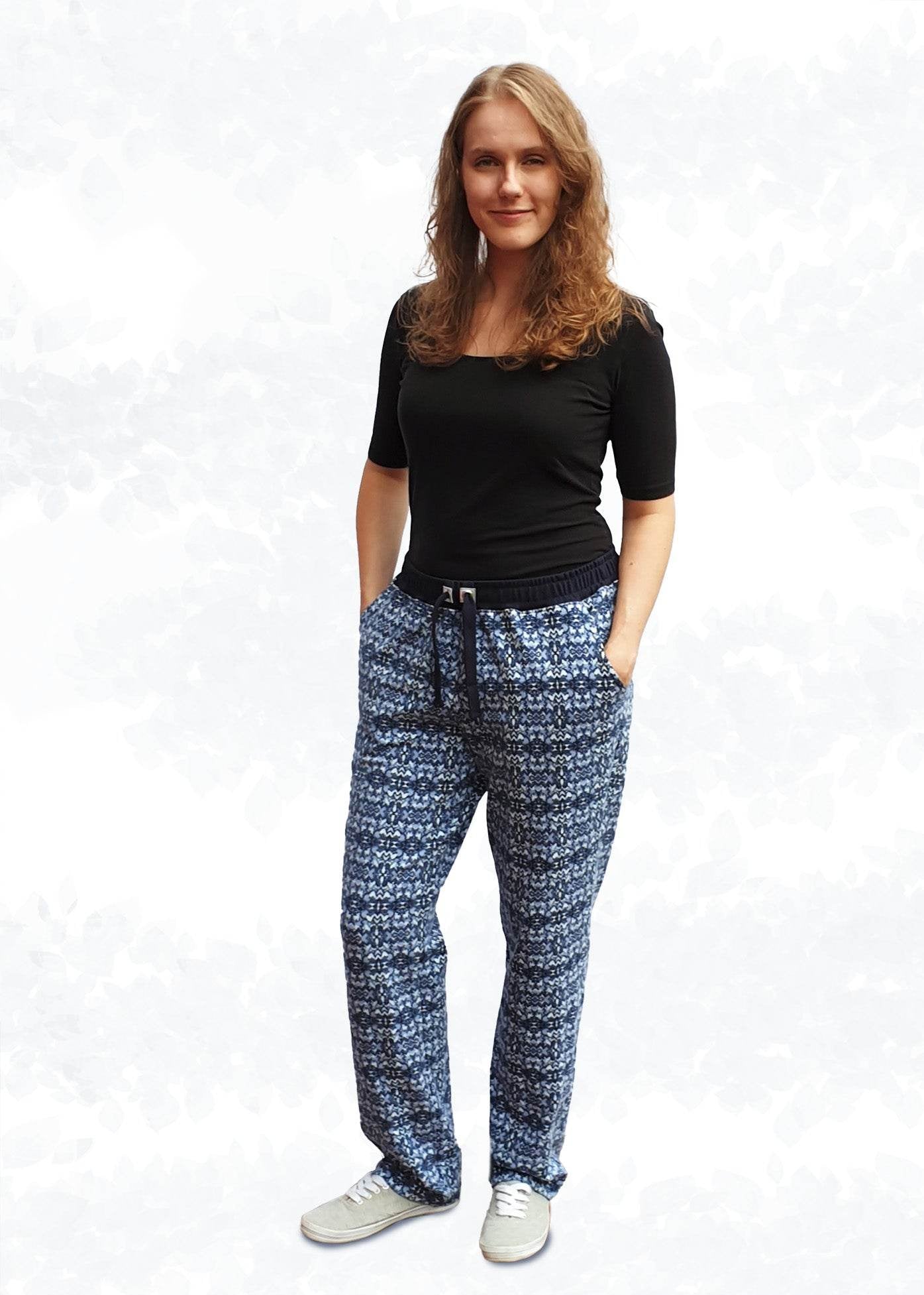 Schnittmuster Mira – Bequeme Jerseyhose in 2 Längen mit oder ohne Taschen Gr. 34-50 - Sewando