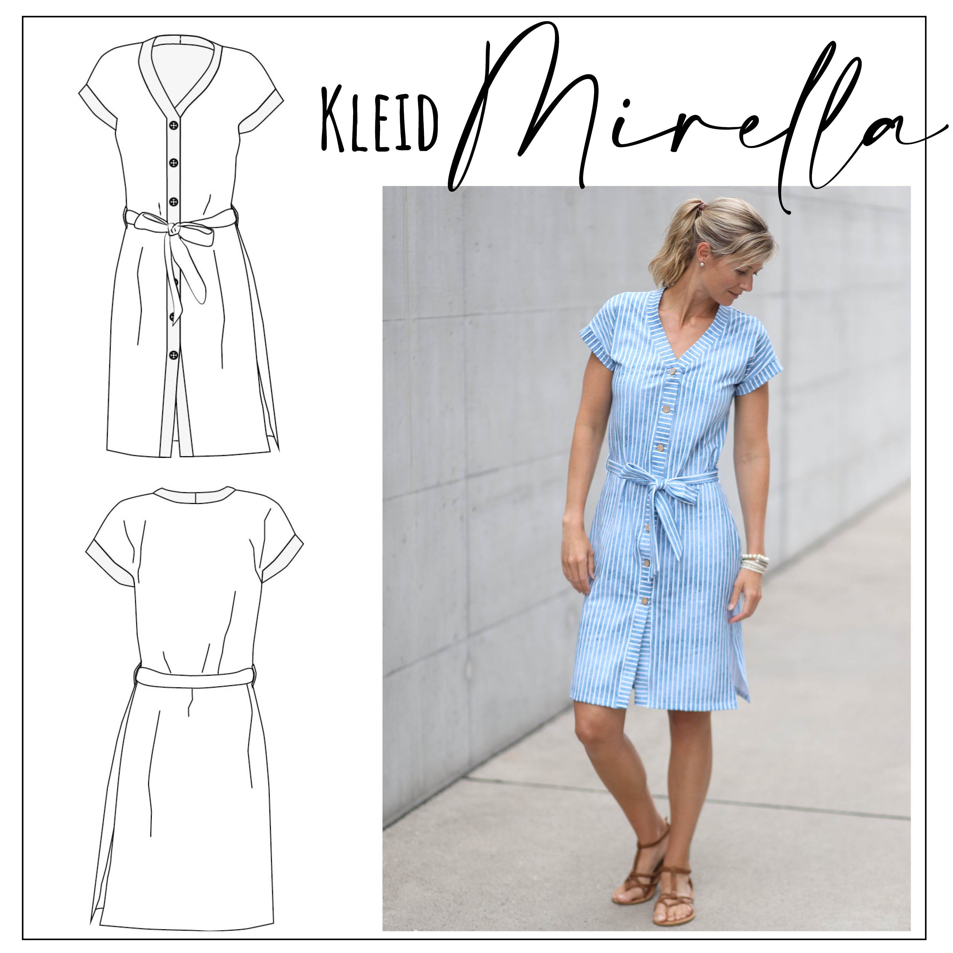Schnittmuster Kleid Mirella Gr. 32 - 52 - Sewando
