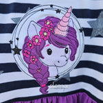 Stickdatei Doodle Applikation Einhorn Miri Button - elomai.