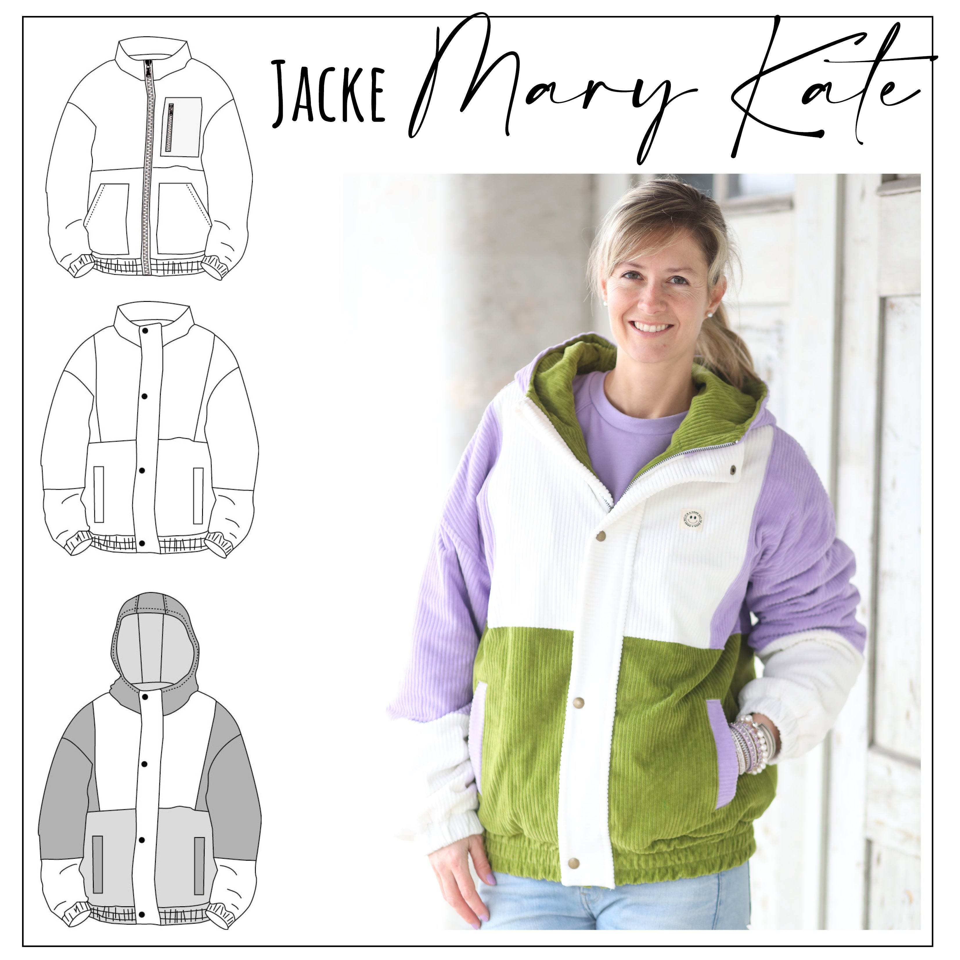 Schnittmuster Jacke Mary-Kate Gr. 32 - 52 - Sewando
