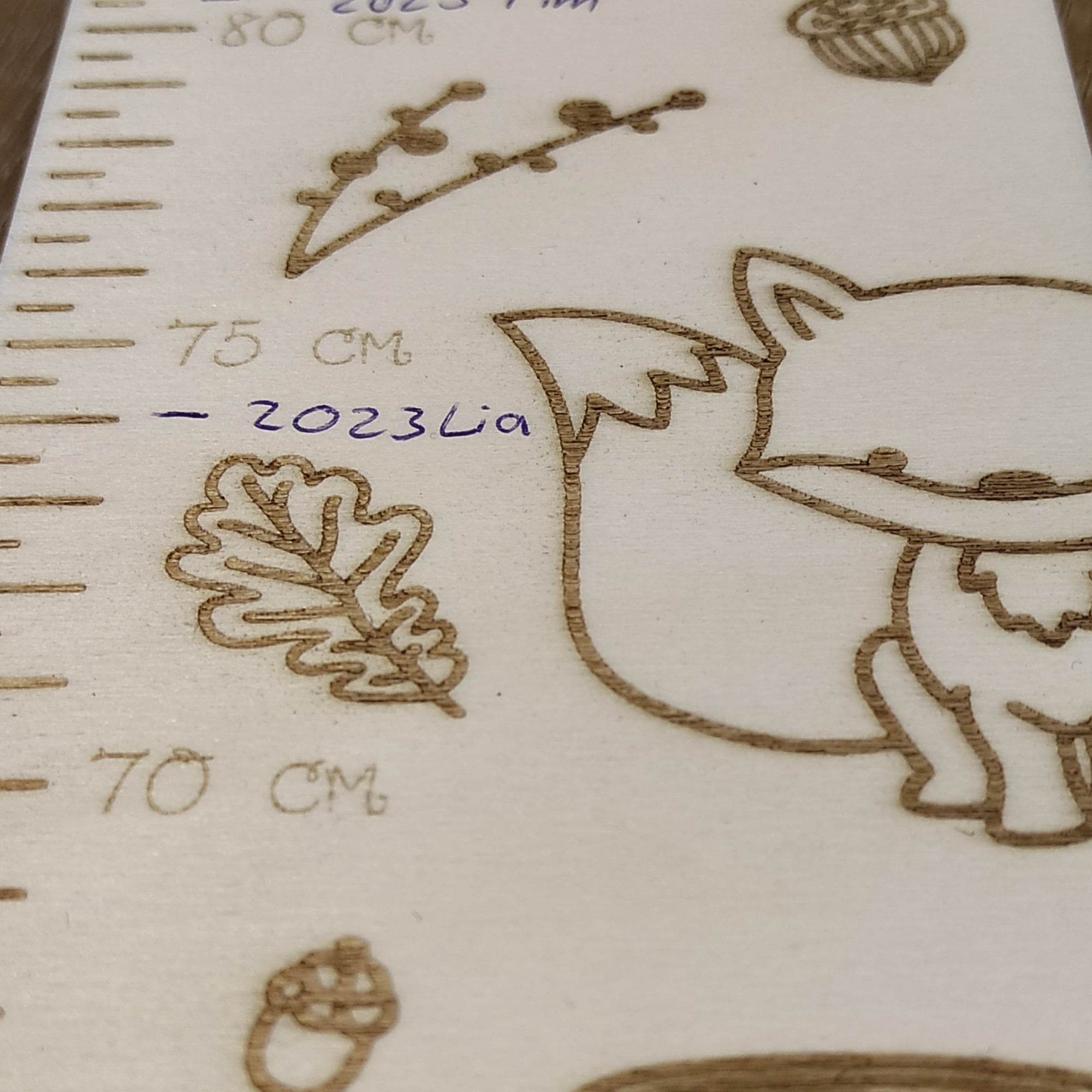 Laserdatei Waldtiere Messlatte - Sewando