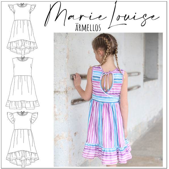 Schnittmuster Kleid Marie-Louise ärmellos Gr. 86 - 158 - Sewando