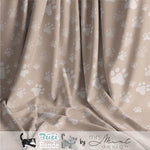 Stoffdesign - Büsi Bande - Pfoten beige - nicht exkusiv - Sewando