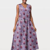 Stoffdesign Magnolien auf lila - Sewando