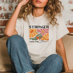 Plotterdatei Boho „Stronger than the Storm“ – Retro Blumen,spirituelles Statement - Sewando