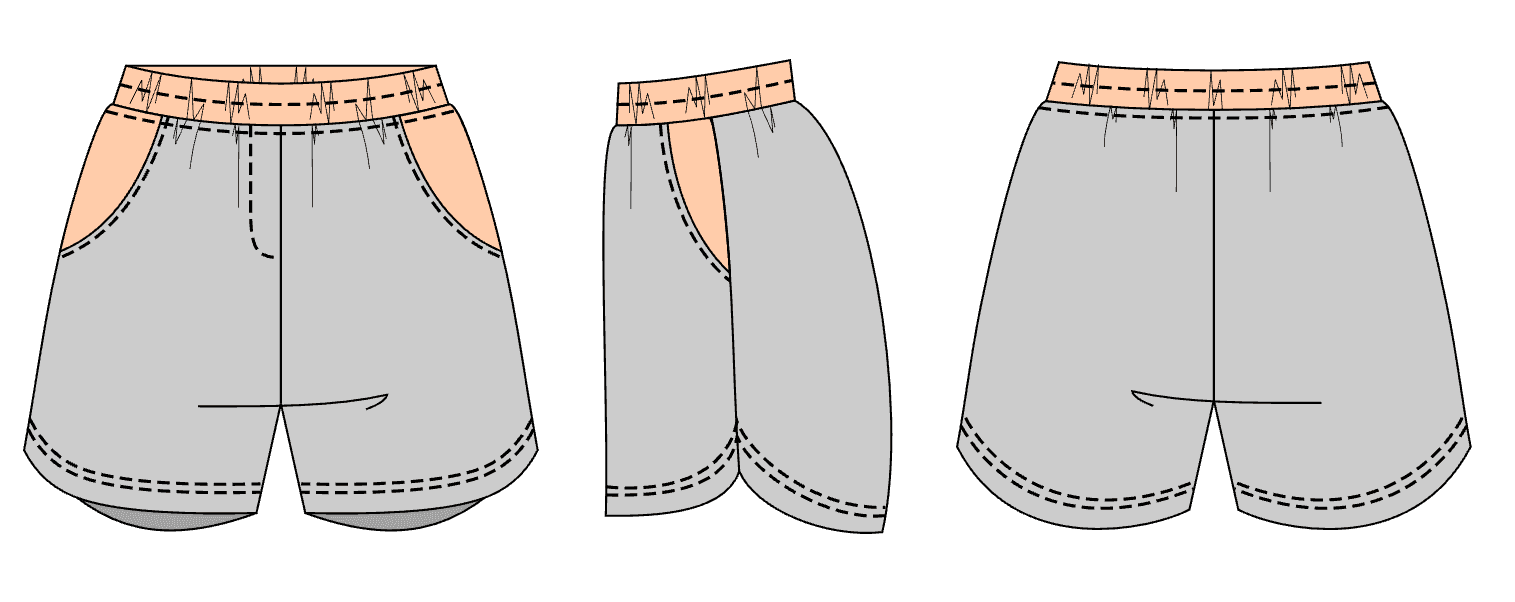 Schnittmuster Anni - Lässige Shorts mit Gummizug Gr. 34-50 - Sewando
