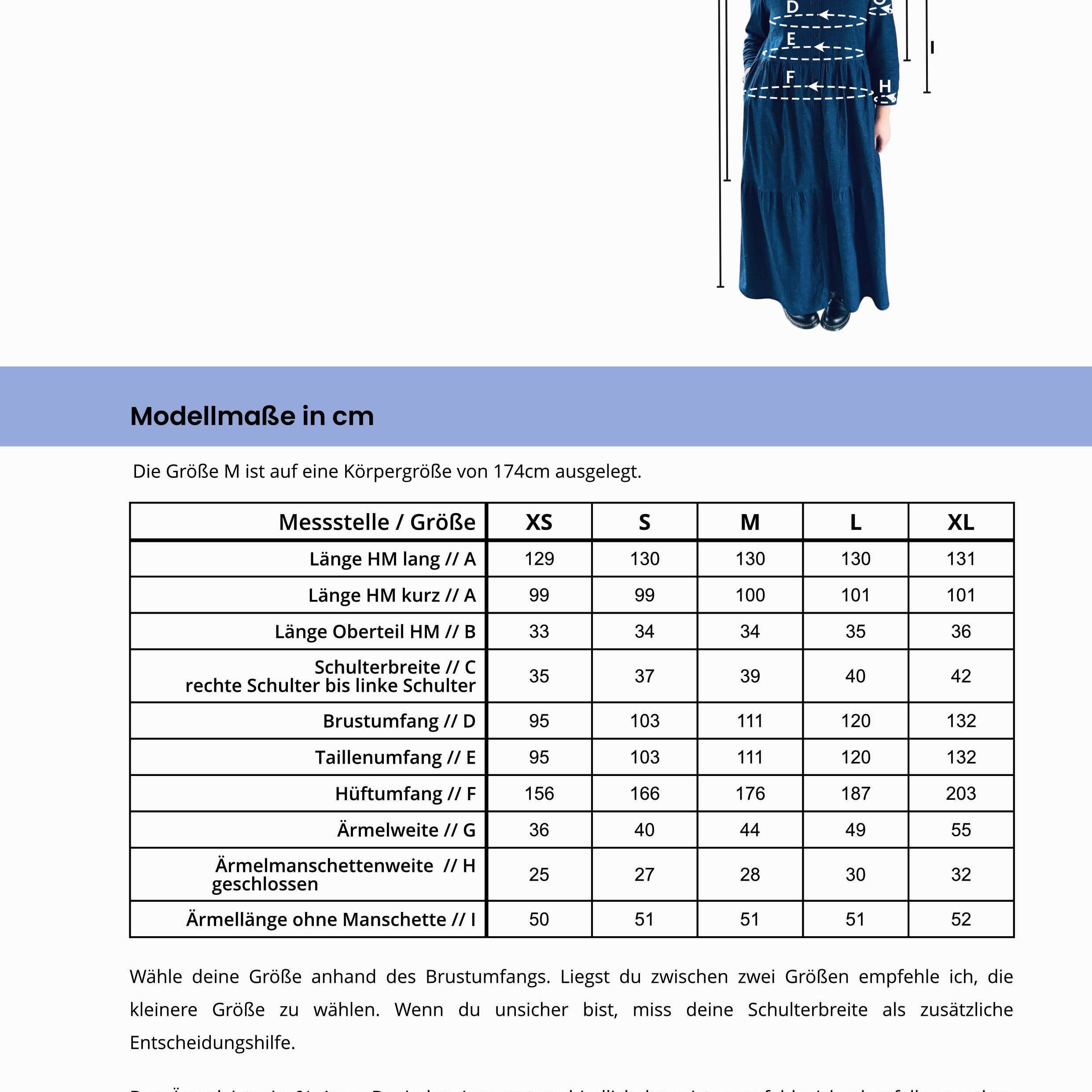 Schnittmuster Kleid Melli, Größe XS - XL : - Sewando