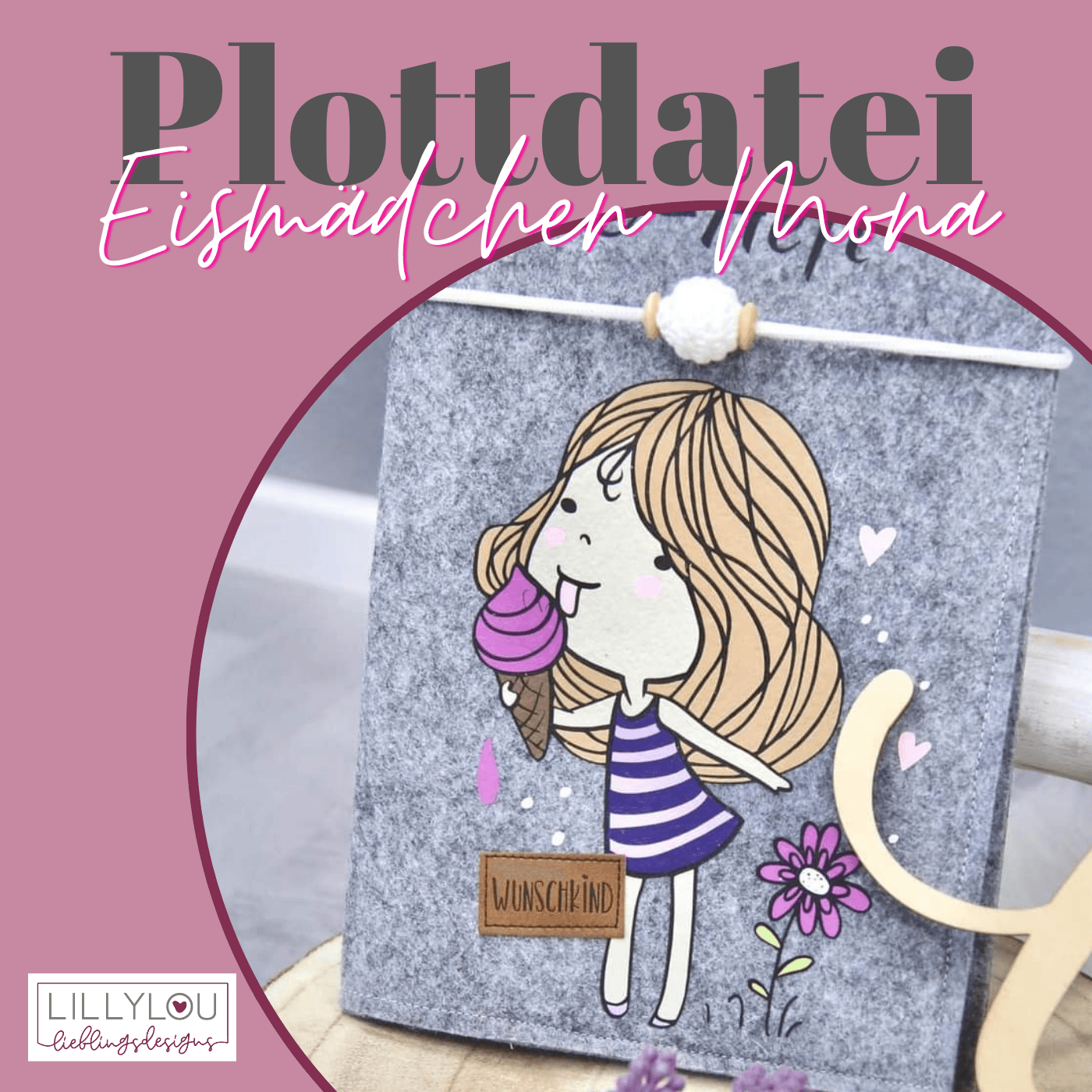 Plotterdatei - Eismädchen Mona - Sewando