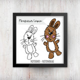Plotterdatei "Monsieur Lapin"