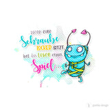 Druckmotiv Monster "Schraube" Sublimation, Bügelbild