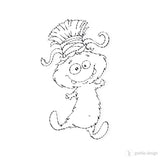 Digi Stamp Set "Monster mit stylischer Frisur" - Drucken | Basteln | Plotterdatei
