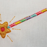 Einhorn Set Kristall, Zauberstab und Regenbogen Stickdatei, magisches Kindermotiv für deine Stickmaschine
