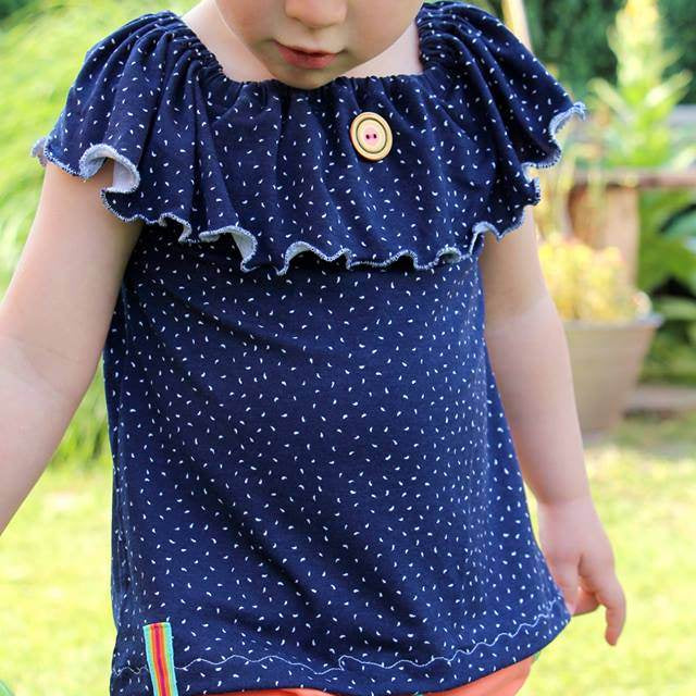 Happy Waves - Gr 74-164 - T-Shirt + Tunika + Maxikleid Schnittmuster - Sewando
