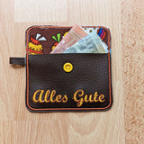 4x Stickdatei Minitäschchen "Alles Gute"