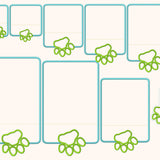 9x Stickdatei "Pfote MTA" ITH Täschchen mit Applikation