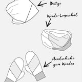ebook Winterset Kids "Wandler(in)" Mütze, Schal, Handschuhe