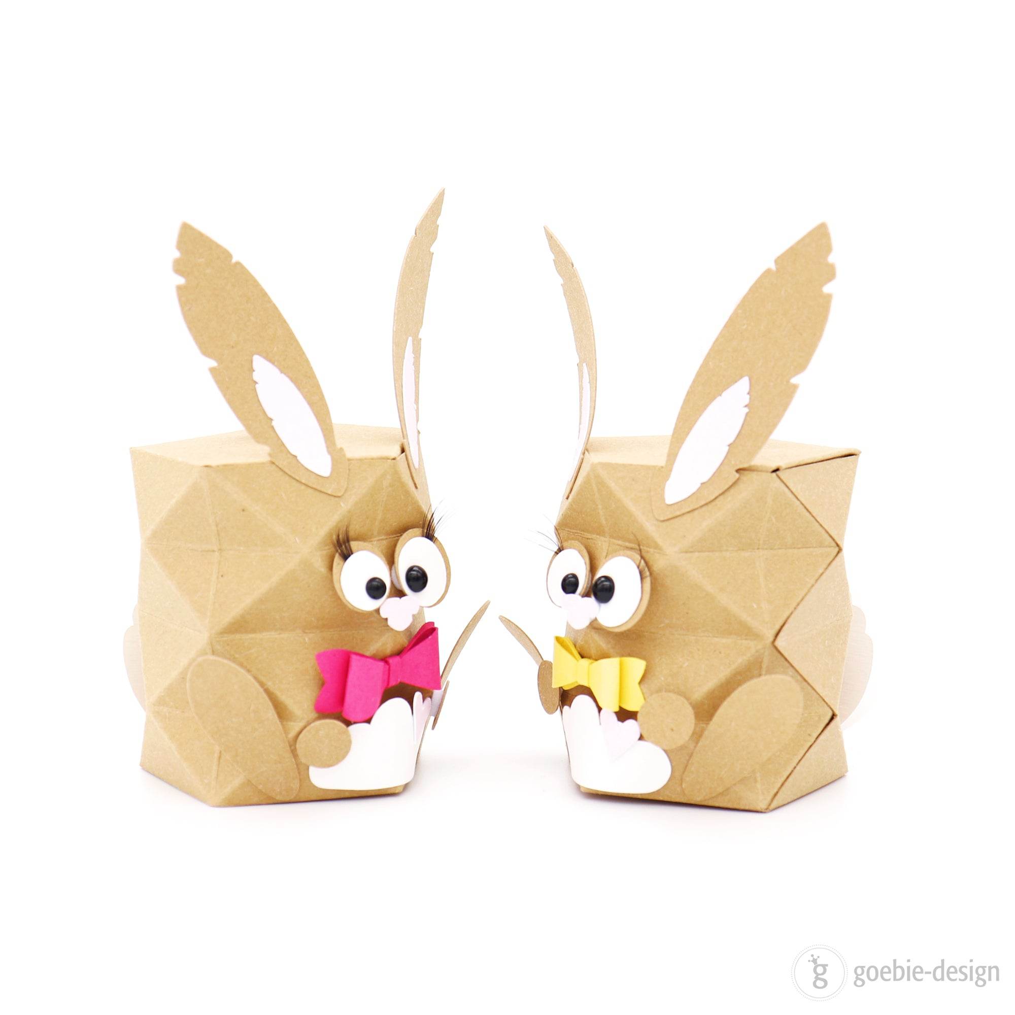Plotterdatei - Geschenkverpackung „Hoppelhase“ inkl. Anleitung - Sewando