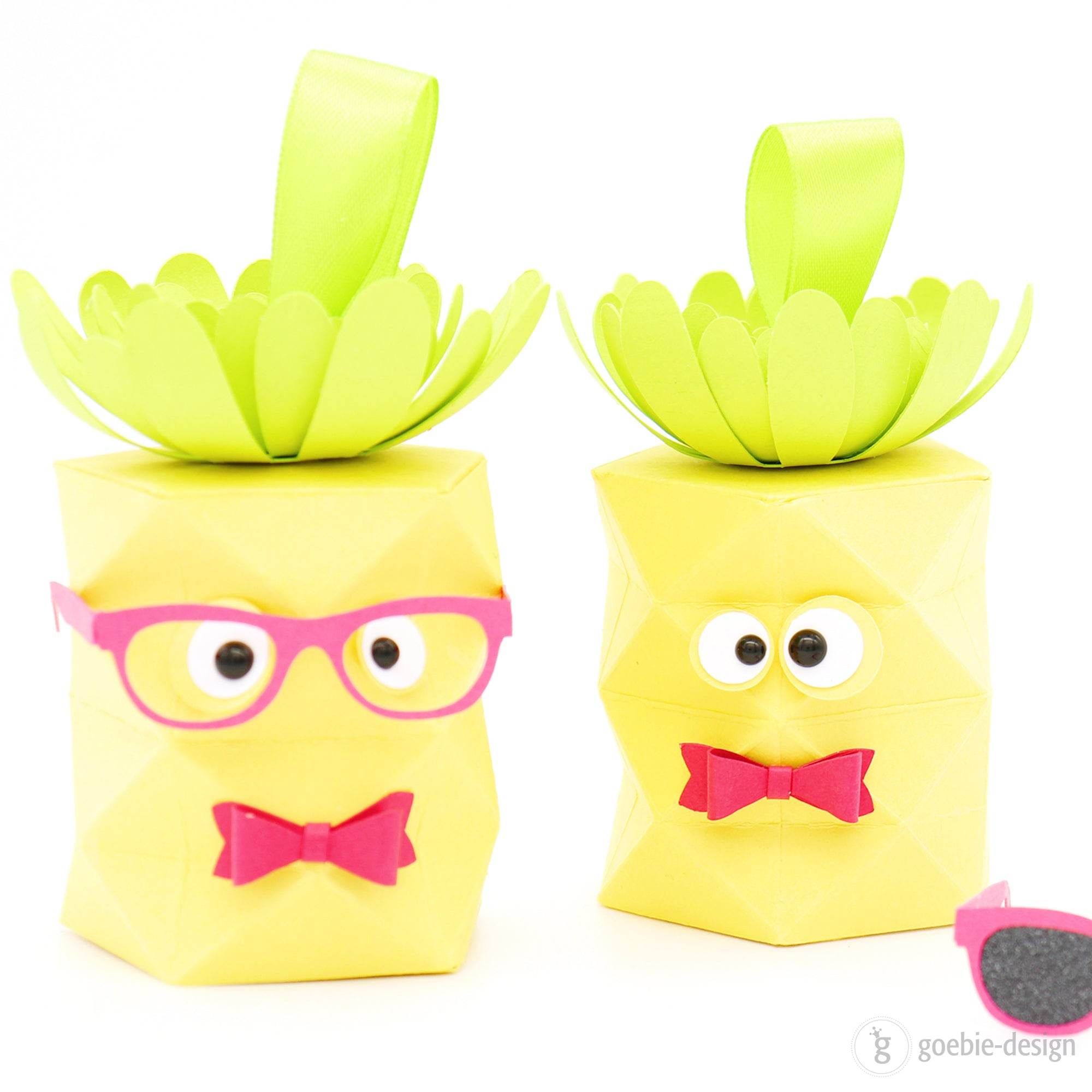 Plotterdatei - Geschenkverpackung „Ananas“ inkl. Anleitung - Sewando