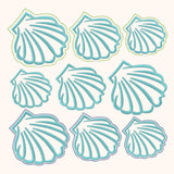 9x Stickdatei Muschel Satinstick und ITH - Sewando