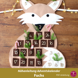 Nähanleitung Fuchs Waldtier Adventskalender
