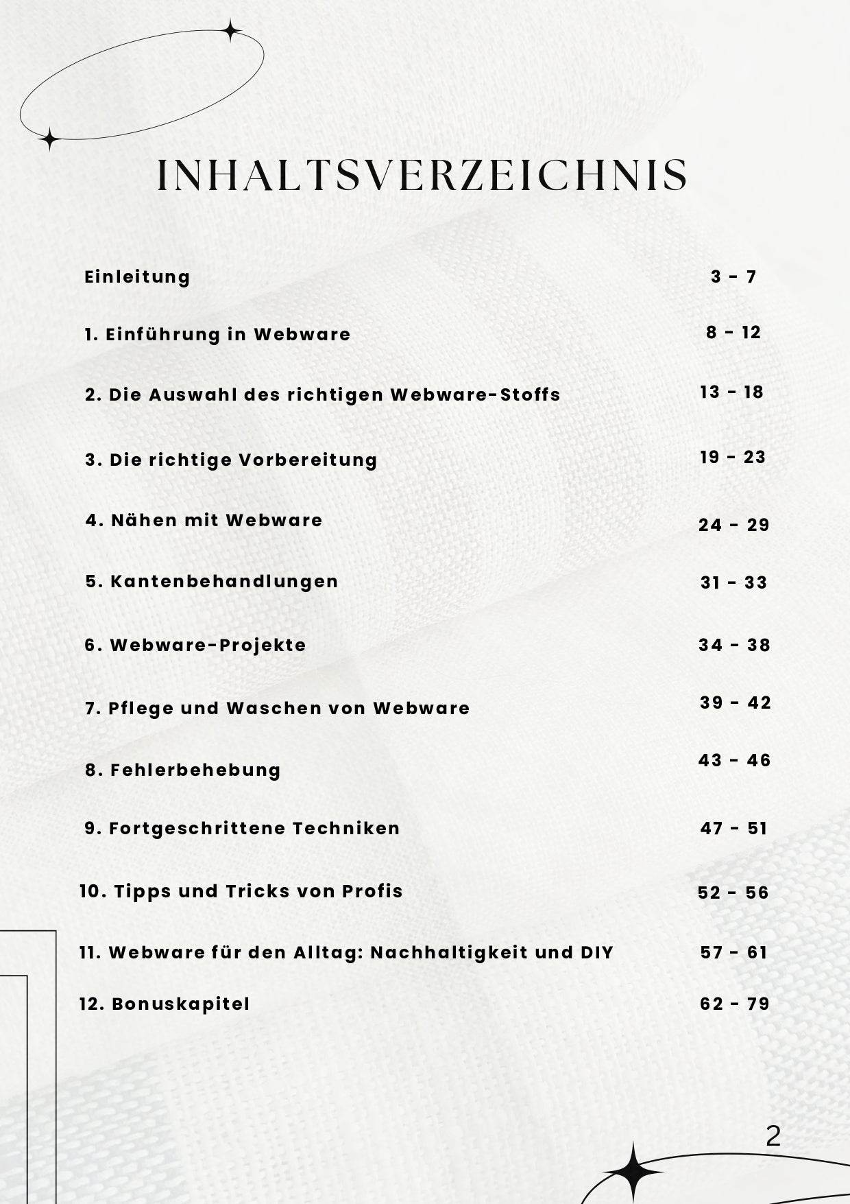PDF- NÄHGUIDE 3 für Webware + Bonus : - Sewando