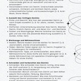 PDF- NÄHGUIDE 5 für Denim und Jeansstoffe + Bonus : - Sewando