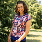 Schnittmuster Shirt mit Falten und Rückenpasse | Gr. 32-50 - Sewando