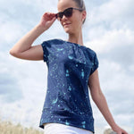 Schnittmuster Shirt mit Falten und Rückenpasse | Gr. 32-50 - Sewando
