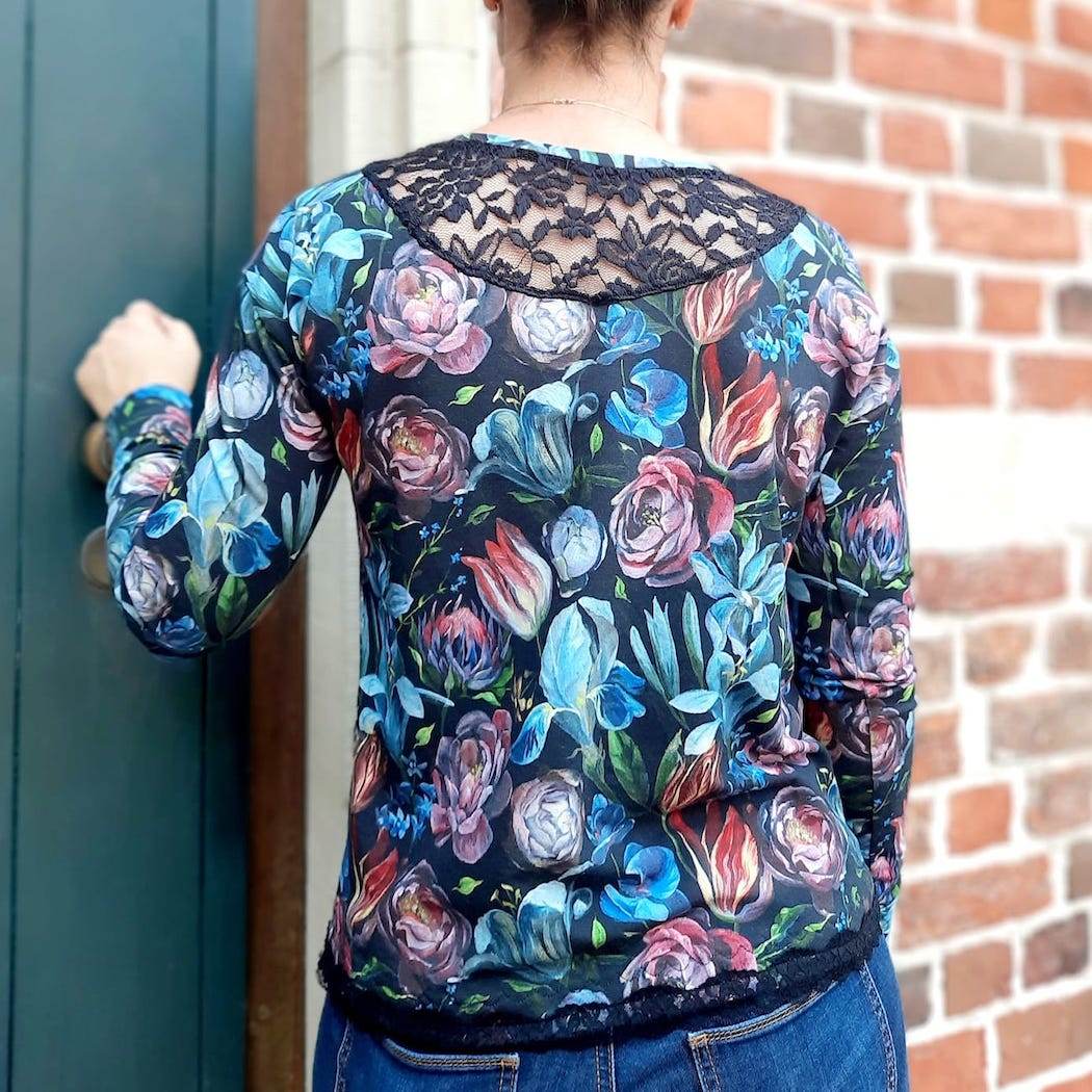 Schnittmuster Shirt mit Falten und Rückenpasse | Gr. 32-50 - Sewando