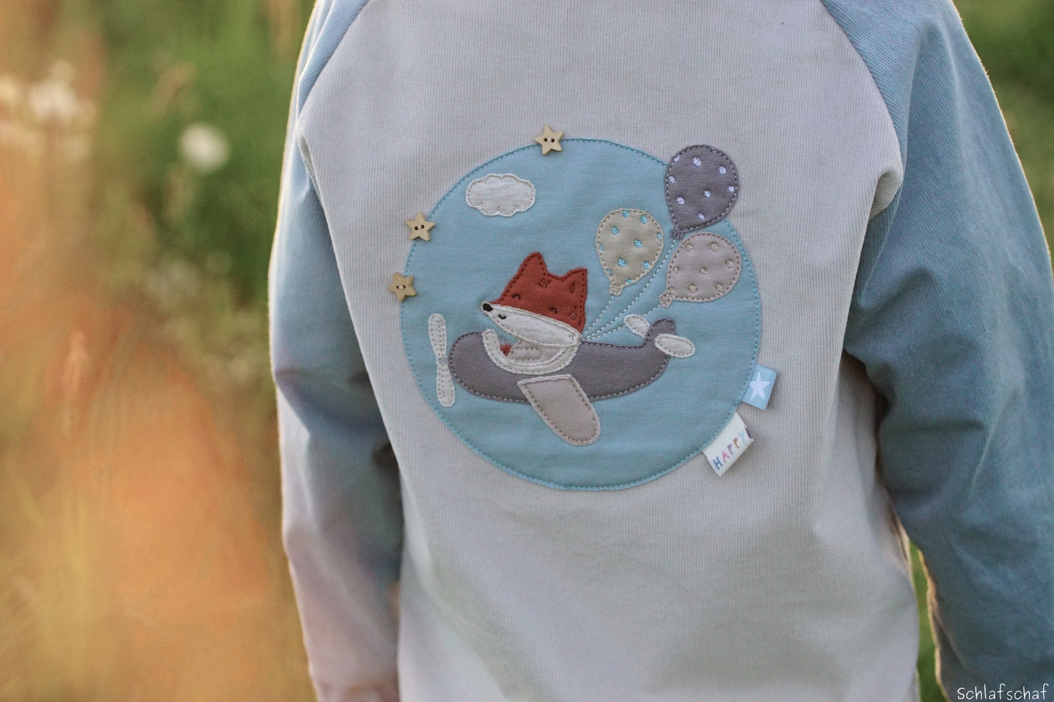 stickdatei, fliegender fuchs, flugzeug, luftballons, doodle stick, sewando