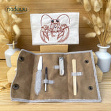 Stickdatei Maniküre Etui “Lobster” Set mit 2 Größen, ITH Stickdatei
