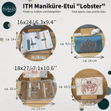 Stickdatei Maniküre Etui “Lobster” Set mit 2 Größen, ITH Stickdatei