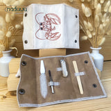 Stickdatei Maniküre Etui “Lobster” Set mit 2 Größen, ITH Stickdatei