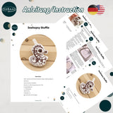 Stickdatei Seepferdchen Stuffie Set mit 6 Größen, In the Hoop Seahopsy