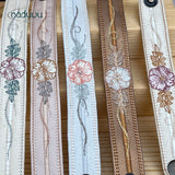 ITH Stickdatei Armband Hundsrose in 5 Größen, ITH Schmuck ab 5x18