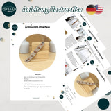 Stickdatei Armband Little Paw in 5 Größen ab 5x18