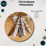 ITH Stickdatei Armband Pfotenliebe Set mit 5 Größen ab 5x18