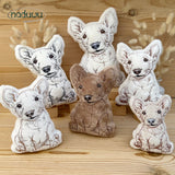 Stickdatei Bully Stuffie Schnucki Set mit 6 Größen ab 12x18, ITH Stickdatei Bullterrier Welpe