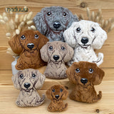 Stickdatei Dackel Stuffie Set mit 7 Größen, ITH Dackel Frieda